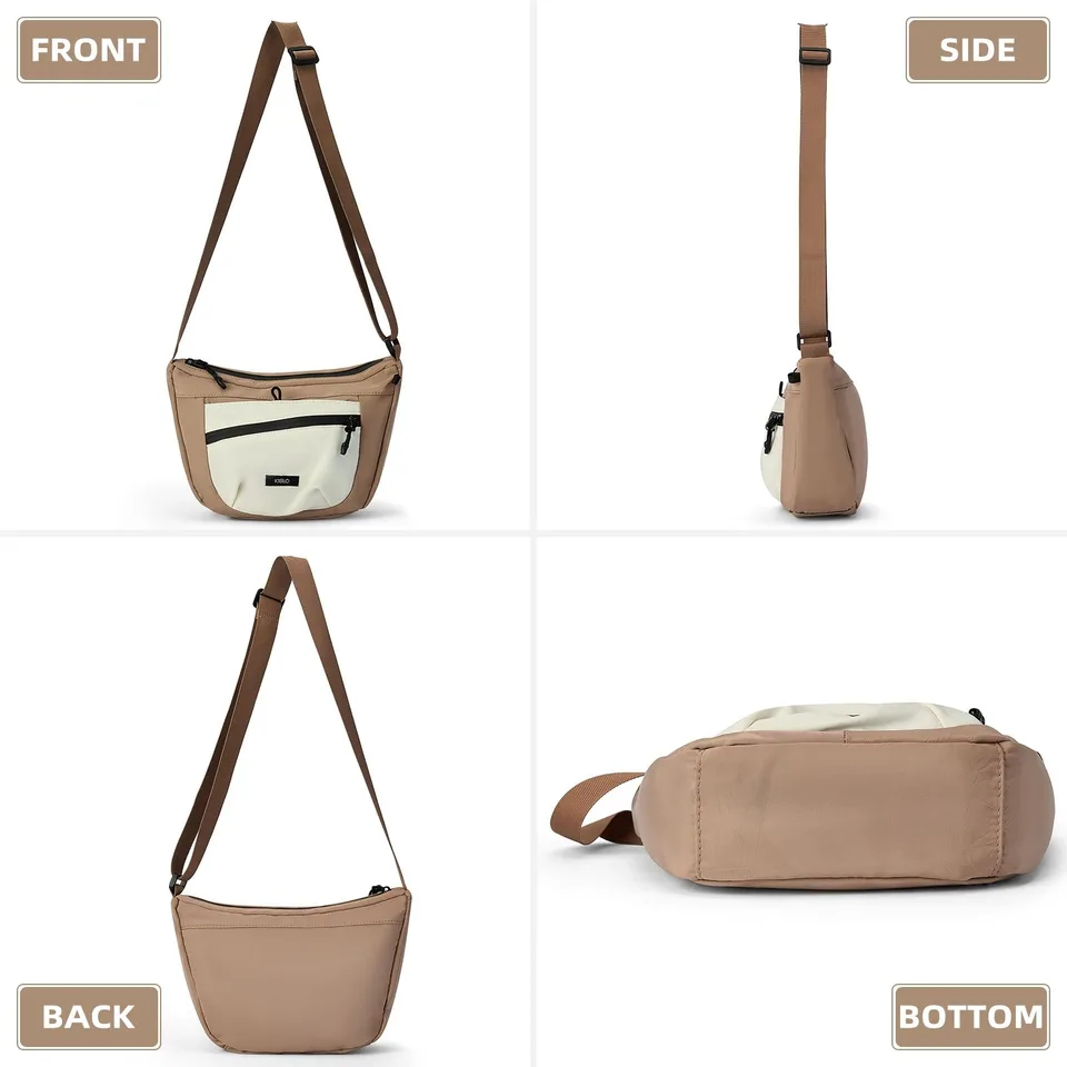 Women's Solid Color Crossbody Bag Fashionable Large Capacity Shoulder Bag For Work School Casual Trendy Versatile High-quality Daily view 7