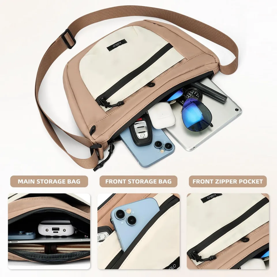 Women's Solid Color Crossbody Bag Fashionable Large Capacity Shoulder Bag For Work School Casual Trendy Versatile High-quality Daily view 4