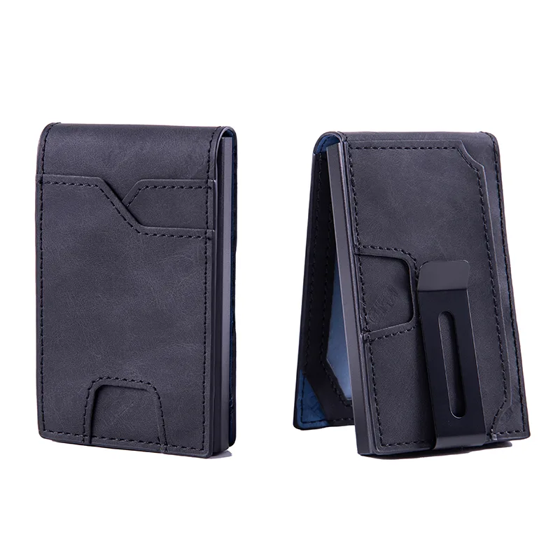 Men's Slim Wallet With Pop Up Card Holder, RFID Blocking, Minimalist Design With Large Card Capacity, Money Clip view 1
