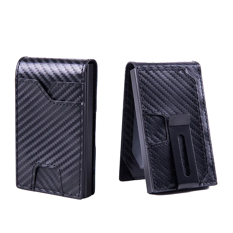 Men's Slim Wallet With Pop Up Card Holder, RFID Blocking, Minimalist Design With Large Card Capacity, Money Clip view 5
