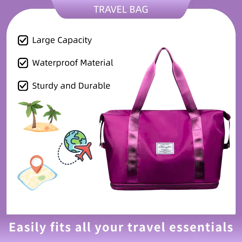 Rainproof, Portable, Wear-resistant, Large-capacity Beach Bag Travel Bag