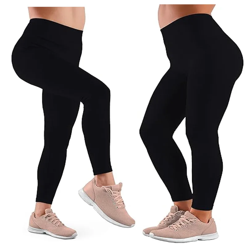 Womens High Waisted Fleece Lined Yoga Leggings Soft And Casual Winter Warm Thick Stretchy Tights For Ladies view 2
