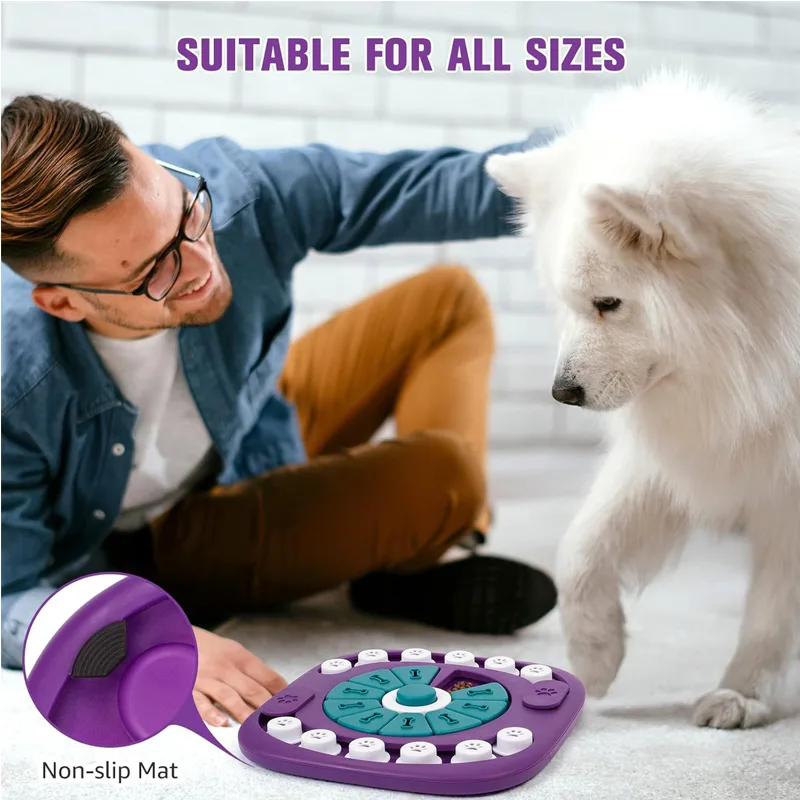 Dog Puzzle Toys, Interactive Treat Puzzle Dog Enrichment Toys For Large Medium Small Dogs view 4