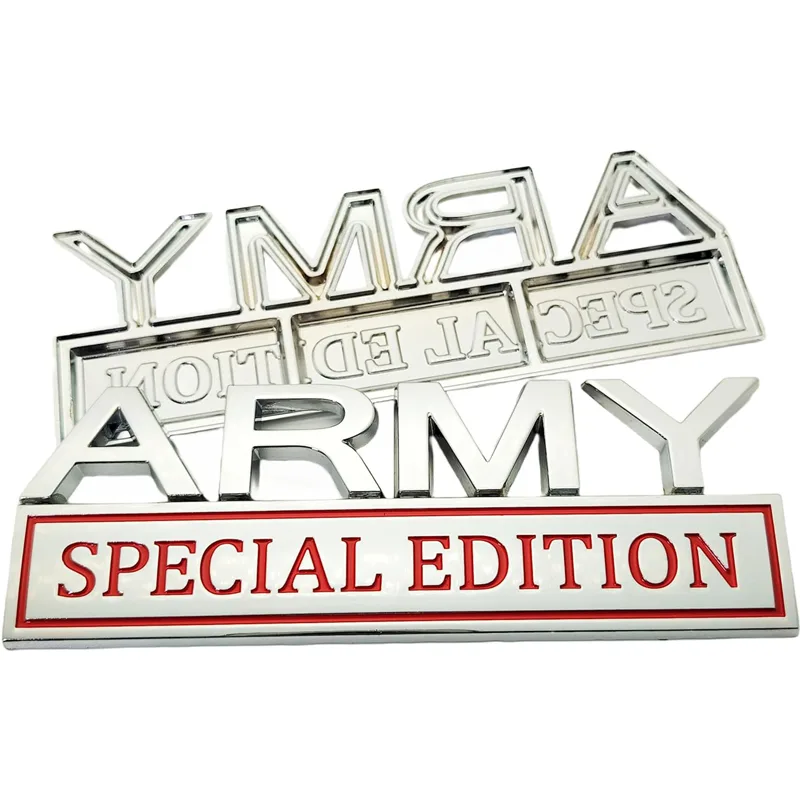 2pack Army Special Edition Emblems, Army Car Emblem 3D Badge Decal Car Truck SUV,Refrigerator Sticker,Window Display Stickers view 3