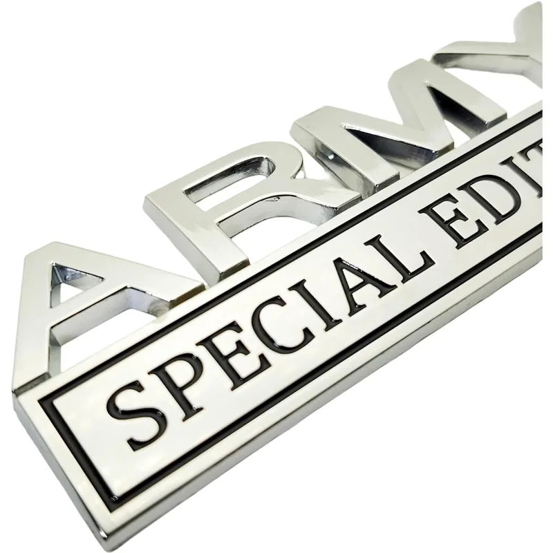 2pack Army Special Edition Emblems, Army Car Emblem 3D Badge Decal Car Truck SUV,Refrigerator Sticker,Window Display Stickers view 4