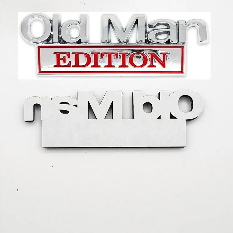 2pack Old Man Edition Emblems, Seabee Emblem 3D Badge Decal Car Truck SUV,Refrigerator Sticker,Window Display Stickers,Bicycles, Laptops, Fridges view 2