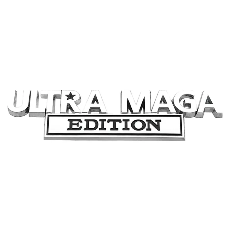2pcs Ultra MAGA Edition Emblems, Emblem 3D Badge Decal Car Truck SUV,Refrigerator Sticker,Window Display Stickers,Bicycles, Laptops, Fridges view 4
