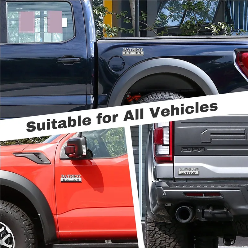 2pcs Patriot Edition Emblems, Emblem 3D Badge Decal Car Truck SUV,Refrigerator Sticker,Window Display Stickers,Bicycles, Laptops, Fridges view 3