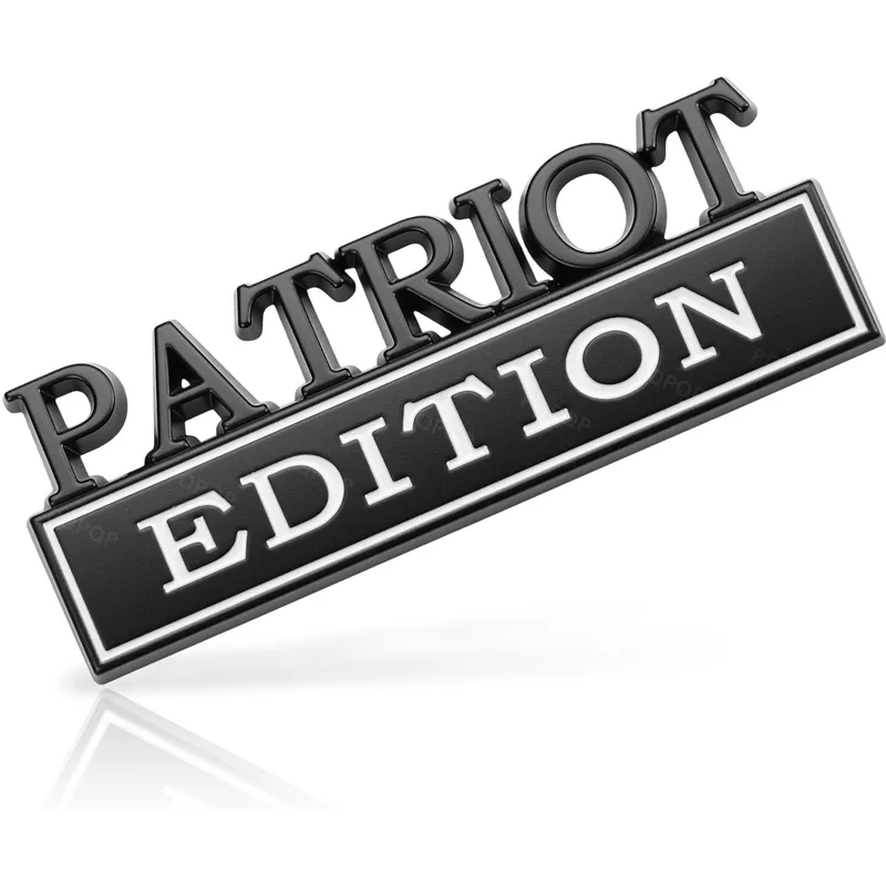 2pcs Patriot Edition Emblems, Emblem 3D Badge Decal Car Truck SUV,Refrigerator Sticker,Window Display Stickers,Bicycles, Laptops, Fridges view 2