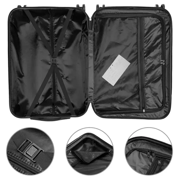 3-in-1 Multifunctional Large Capacity Traveling Storage Suitcase Luggage Set Dark Gray view 3
