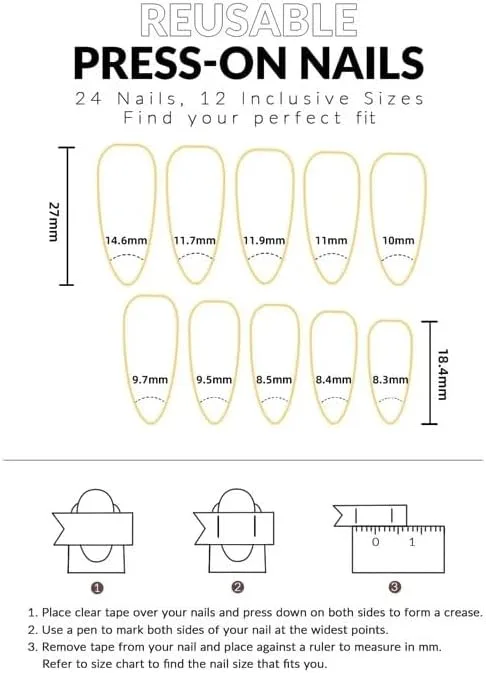 24 PCS Press On False Nails Short Medium Length Full Cover Acrylic Fake Nails Almond Shaped Ballerina Nails Cute Pumpkin Bat Ghost Spider view 4
