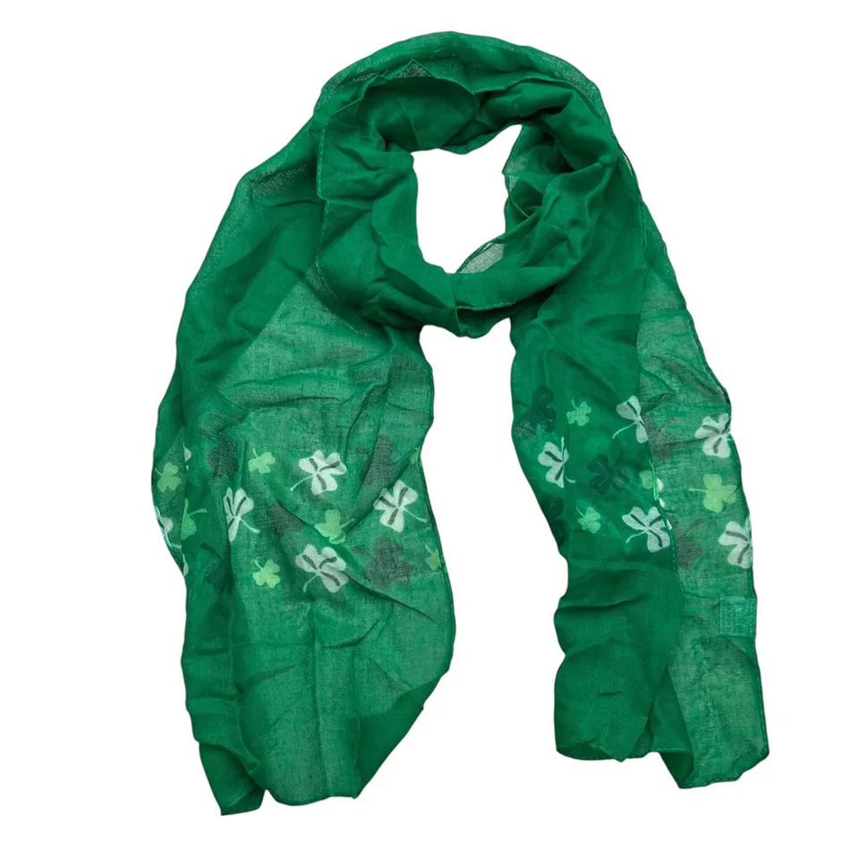 Olive Printed Scarf 2-Pack - Earth Tone Scarves 60inchx11inch Each view 3