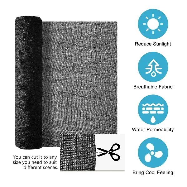 Wholesale Of Original Sunshade Net Fabric, High-density, Anti-aging, Custom Cutting For Sun Protection And Rain Shelter. view 3