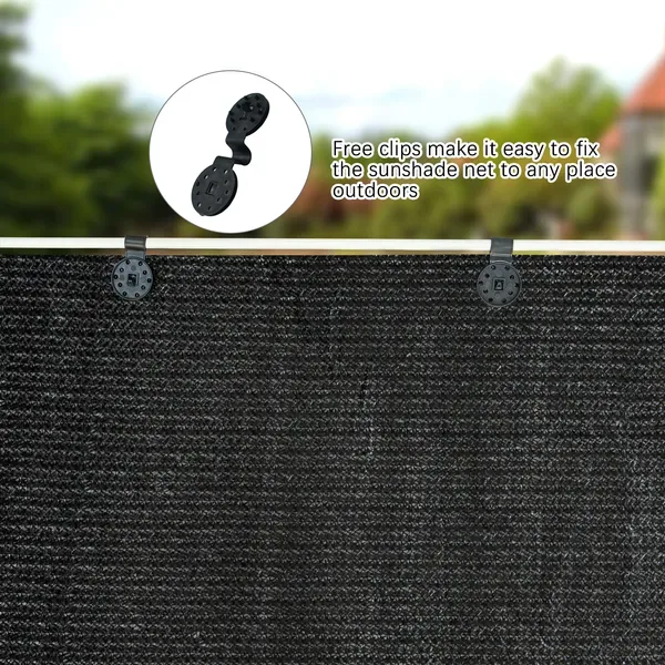 6.5ft*3.3ft Black Sunshade Netting Fabric With High-strength UV Protection, Perfect For Plant Protection.