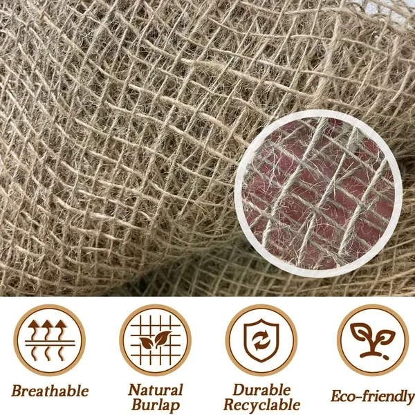3.3ft*33ft Jute Mesh Slope Protection Netting Is Environmentally Friendly And Durable, Helping To Stabilize Slope Protection Projects And view 4
