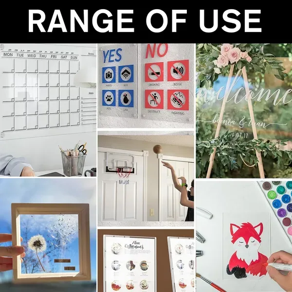 24inch*31inch Transparent Acrylic Sheets, Plexiglass Sheets, Decorative Display Materials For DIY Projects view 2