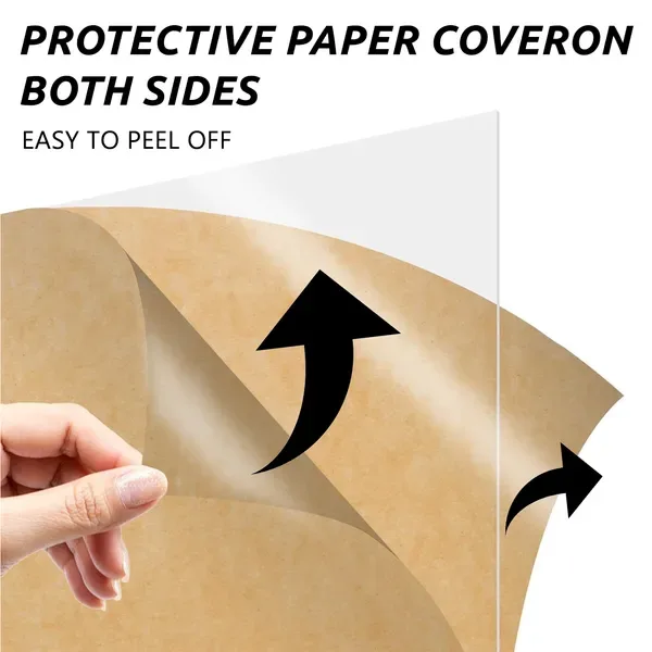 24inch*31inch Transparent Acrylic Sheets, Plexiglass Sheets, Decorative Display Materials For DIY Projects view 3