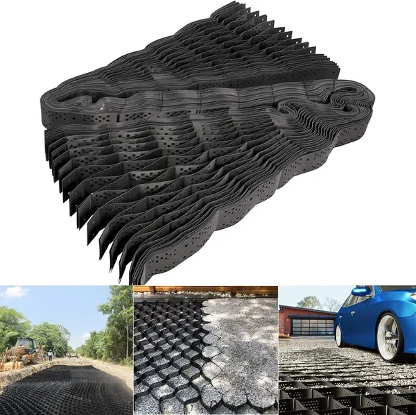 10 Ft*16.5 Ft Honeycomb Geocells, Road Slope Protection And Reinforcement Base, Anti-Erosion Stabilization Engineering Infill 150-800 view 4