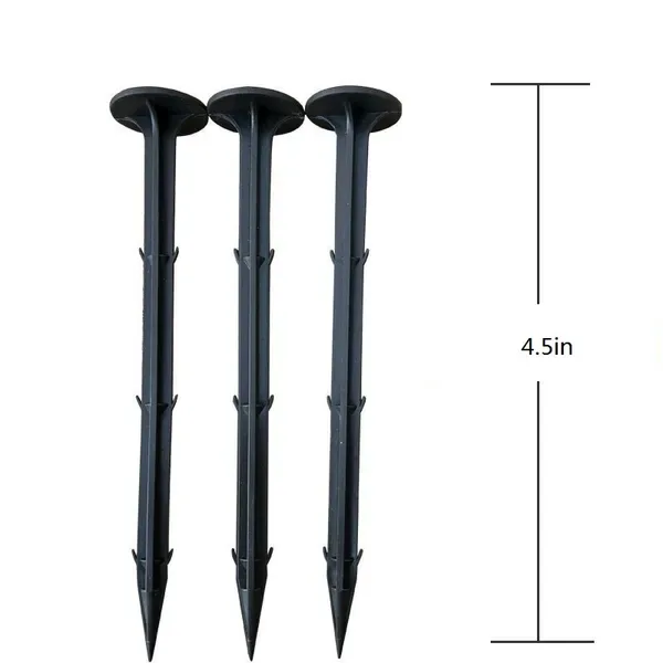 50PC 4.5inch Plastic Lawn Turf Spikes, Groundsheet Fixing Spikes, Outdoor Turf Fixing Spikes, Windproof And Durable view 4
