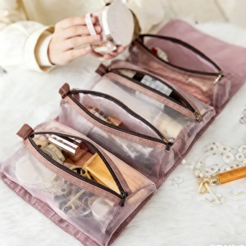 4 In 1 Storage Bag,Horizontal Square Function Dustproof Storage, Applicable Scenes Bedroom Living Room Travel Storage Scenes Travel Storage, Makeup Storage, Bathroom Storage, Toiletries view 4
