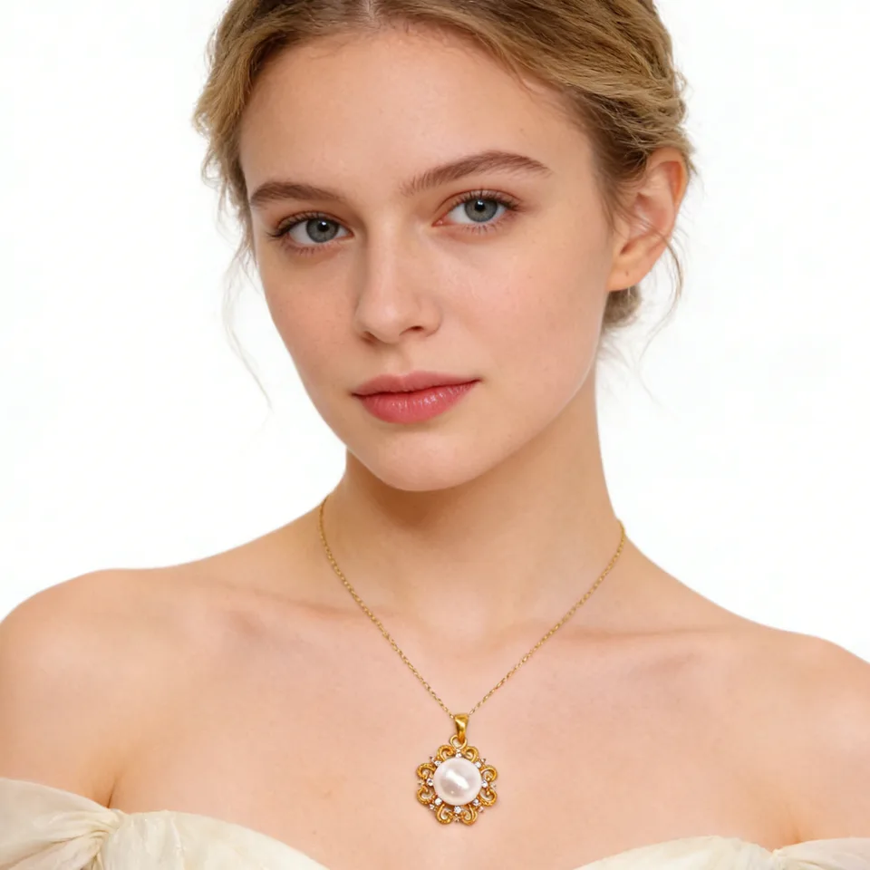 24K Gold SUN Necklace Jewelry  Simple Choker Pendant Woman Accessories Fashion Creative Gift view 4