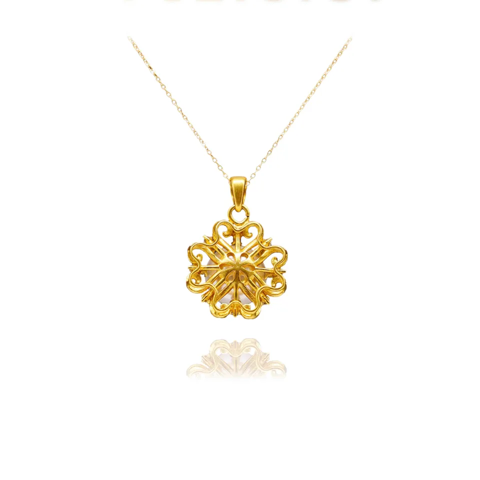 24K Gold SUN Necklace Jewelry  Simple Choker Pendant Woman Accessories Fashion Creative Gift view 3