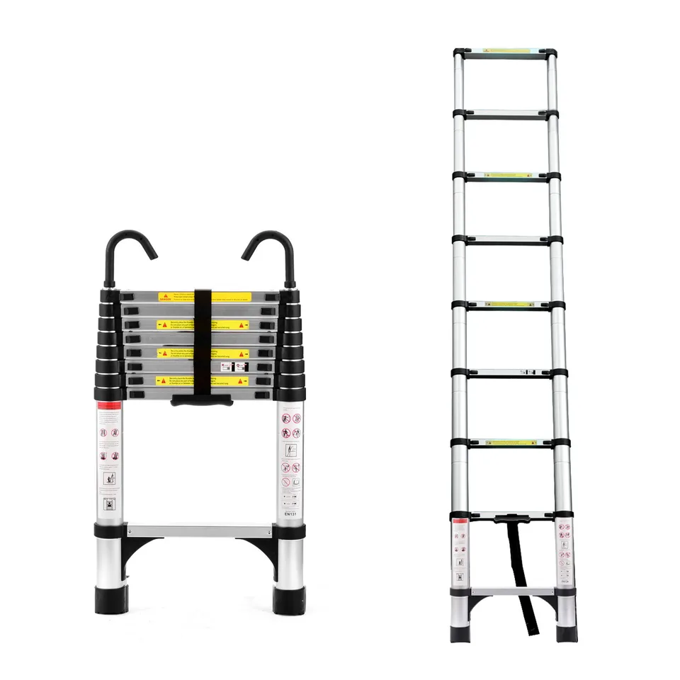 8.5FT Telescopic Aluminum Ladder For Home And Outdoor Use
