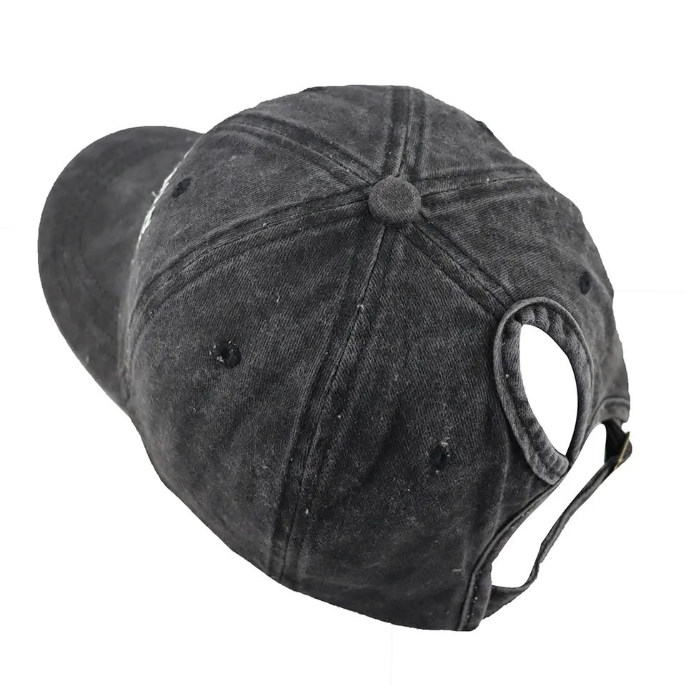 Boy Mom Ponytail Hat For Women, Mothers Day Birthday Mama Gifts, Adjustable Embroidered Cotton Ponytail Baseball Cap view 2
