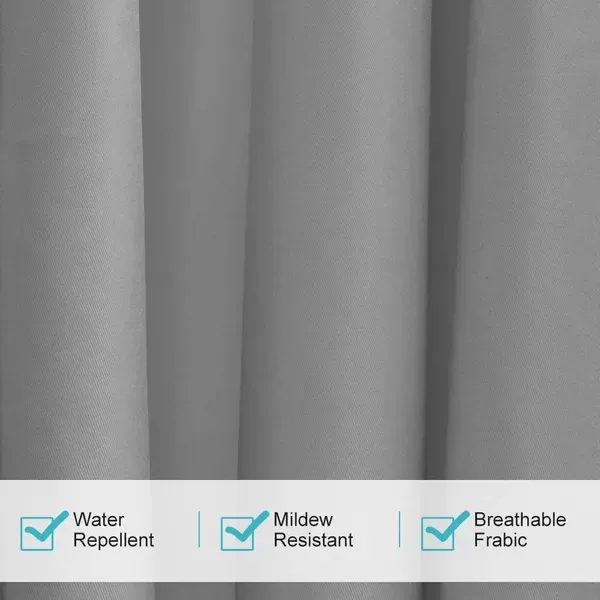 Gray Smooth 50 In. W X 108 In. L Other Blackout Outdoor Light Filtering Curtain (Single Panel), Silencer Clip view 4