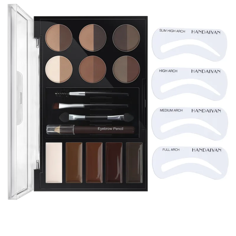 Eyebrow Enhancers Cream Powder Palette,Eyebrow Powder And Eyebrow Card view 4