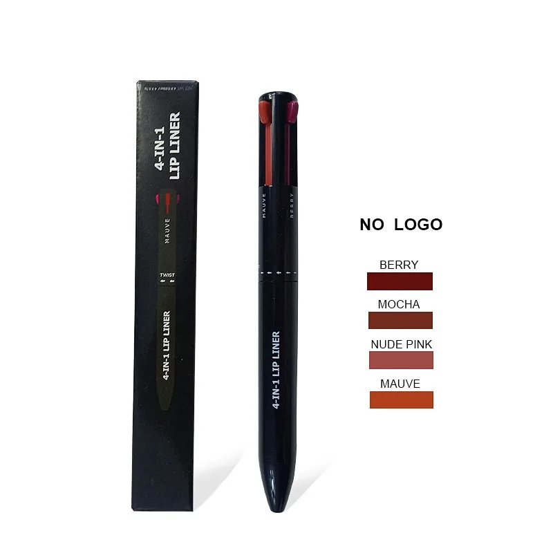 4 In 1 Makeup Pen Multifunctional Makeup Pen With Eyeliner, Lip Liner, Eyebrow Pencil, And Highlighter Portable Travel Easy-To-Apply Makeup Pencil view 2