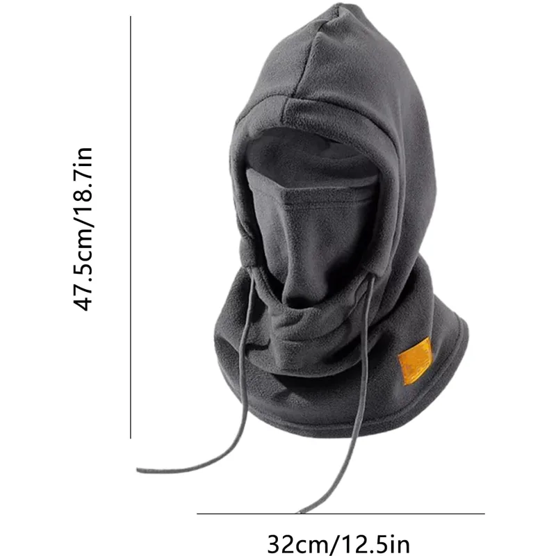 Cycling Beanie Hat, Winter Face Hood,Windproof Warm Polar Fleece Headwear, Cold Weather Gear For Snowboarding, Mountain Climbing, Motorcycle view 3