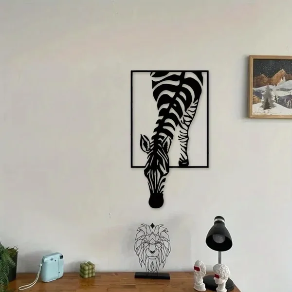 CIFbuy Modern Zebra Wall Art Black And White Animal Print Decor For Living Room Office Bedroom (Tik Tok, Temu Pick-up Service) view 4