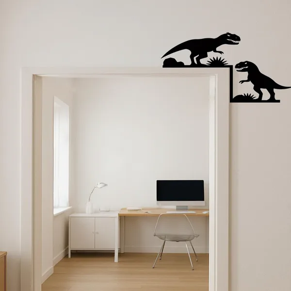 CIFbuy Vintage Industrial Dinosaur Arch Wall Decor Kids Room Dinosaur Sculpture (TikTok, Temu Pick-up Service)