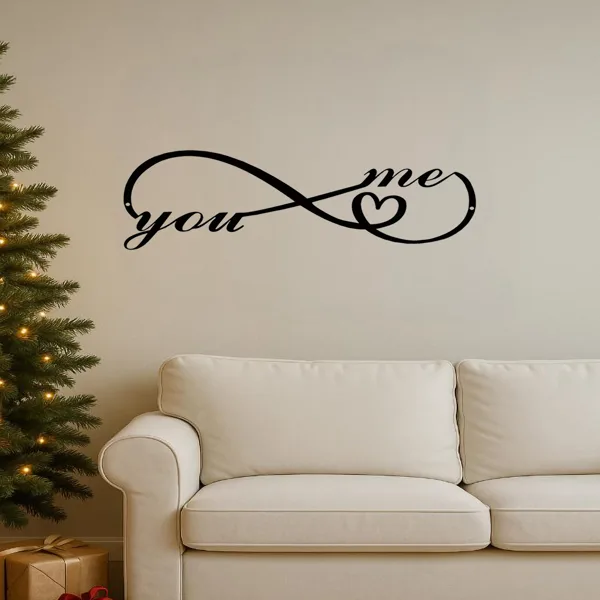 CIFbuy Custom Gothic Iron Wall Art Personalized Dark Romance Sign For Couples Home Decor(TikTok, Temu Pick-up Service) view 4