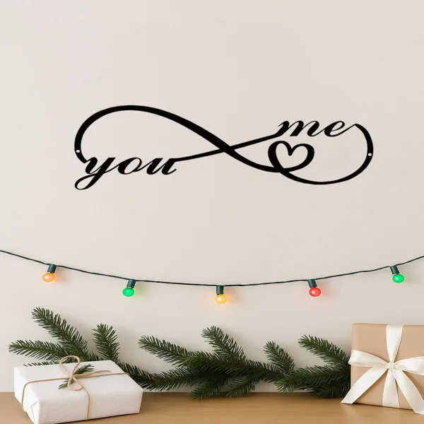 CIFbuy Custom Gothic Iron Wall Art Personalized Dark Romance Sign For Couples Home Decor(TikTok, Temu Pick-up Service) view 3