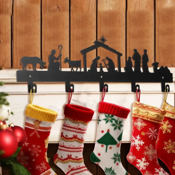 CIFbuy Aluminum Christmas Nativity Scene Wall Hanging Decor Religious Holiday Gift For Home(Tik Tok, Temu Pick-up Service) view 2