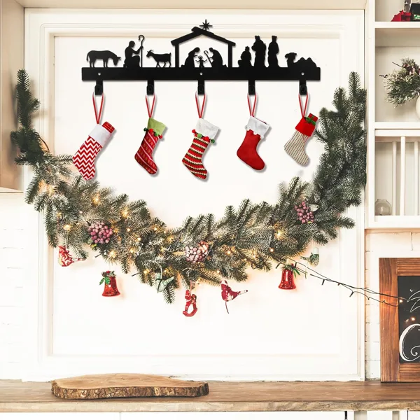 CIFbuy Aluminum Christmas Nativity Scene Wall Hanging Decor Religious Holiday Gift For Home(Tik Tok, Temu Pick-up Service) view 3