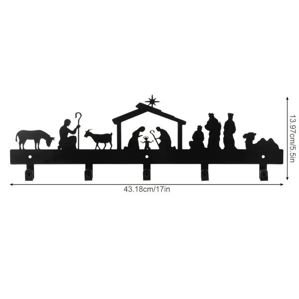 CIFbuy Aluminum Christmas Nativity Scene Wall Hanging Decor Religious Holiday Gift For Home(Tik Tok, Temu Pick-up Service) view 4