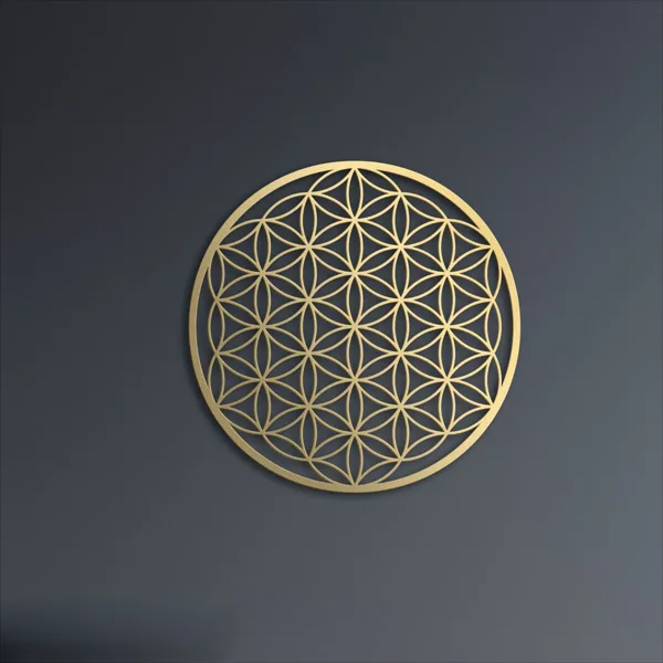CIFbuy Integrated Lotus Aluminum Wall Art Floral Home Decor For Living Room Bedroom Above Sofa Wall Decorations (Tik Tok, Temu Pick-up view 3