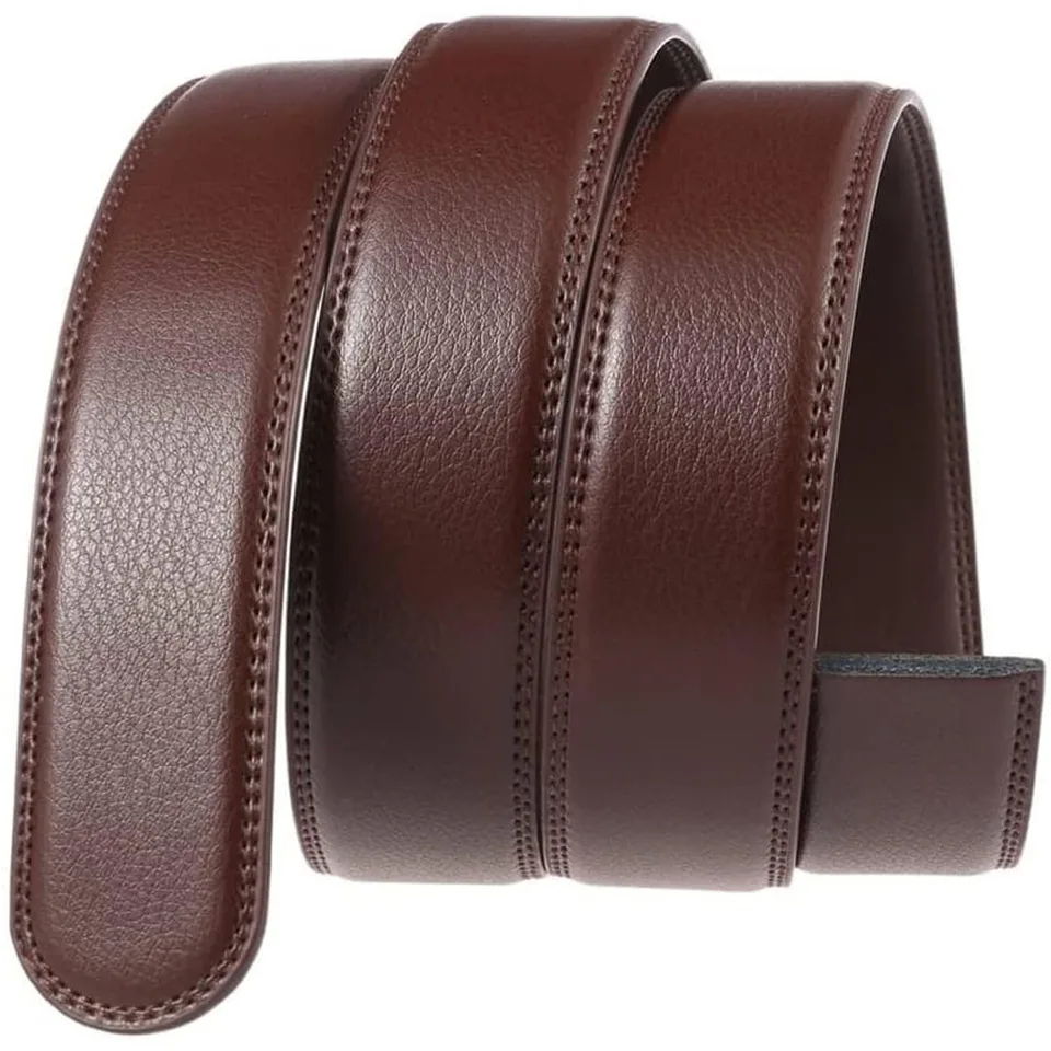 Men Belt Leather Belt For Men With Anti-Scratch Buckle Control Design For Formal Work Or Casual view 3
