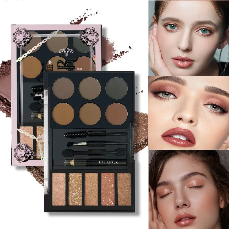 Eyebrow Enhancers Cream Powder Palette,Eyebrow Powder And Eyebrow Card view 3