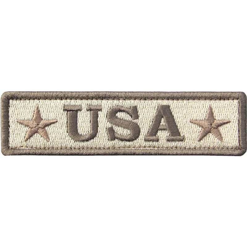 4 Pieces Embroidered USA Tactical Morale Fastener Hook&Loop Patch view 4
