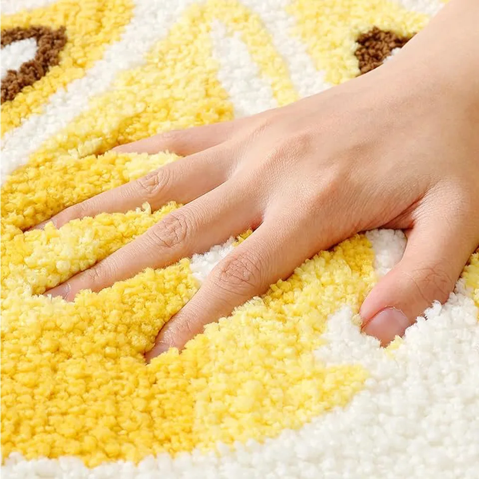 Lemon Fruit Bath Mats Cute Bathroom Rugs view 3