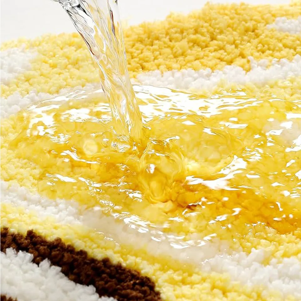 Lemon Fruit Bath Mats Cute Bathroom Rugs view 2