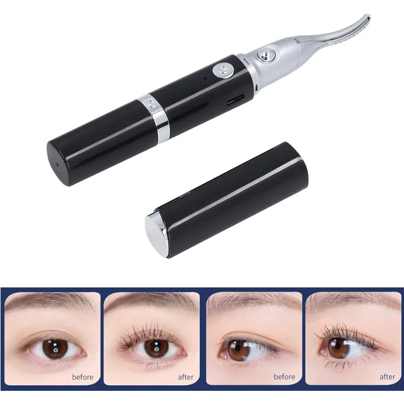 2in1 Electric Eyelash Curling And Curling Device,Electric Heated Eyelash Curler, Eyebrow Trimmer , Portable Makeup Tool For Women