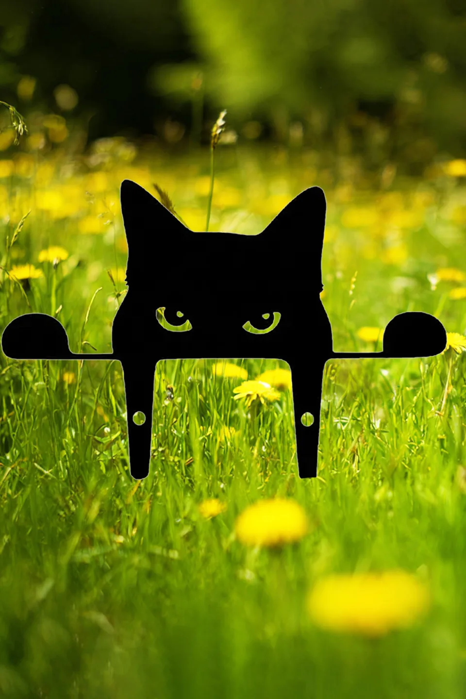 Pawsitively Purrfect Whimsical Metal Cat Garden Decor view 5