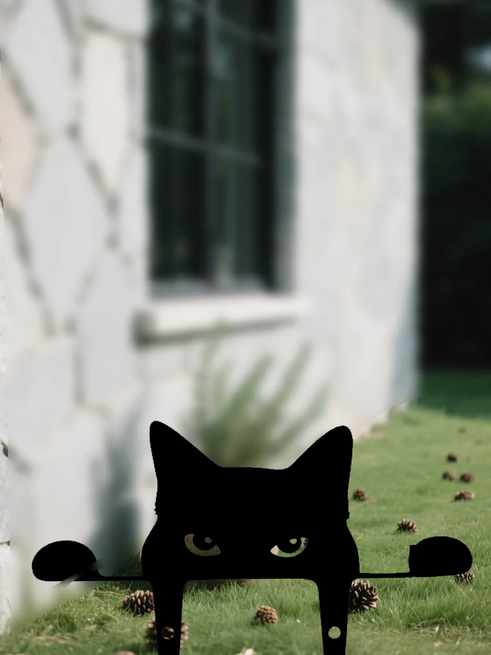 Pawsitively Purrfect Whimsical Metal Cat Garden Decor view 4
