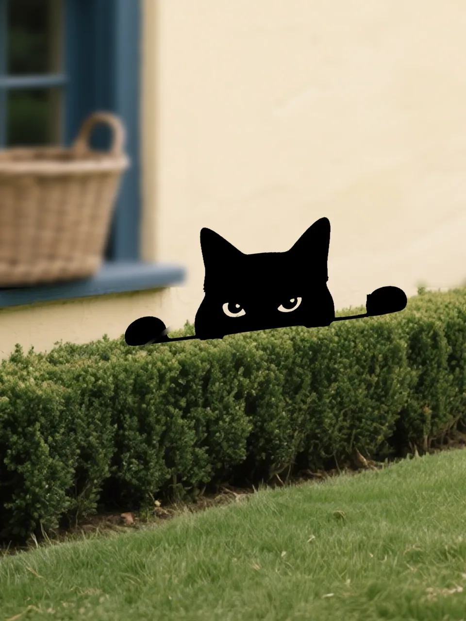Pawsitively Purrfect Whimsical Metal Cat Garden Decor view 2