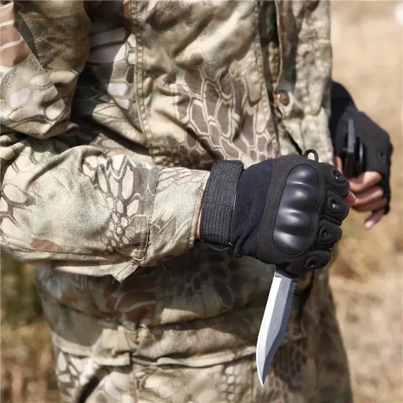 Anti-Slip Gloves, Outdraw, Appearance, Reduces Palm Thickening, Machine Work, Half Finger Hard Dain, Heat Retention, Cut Resistant, Durable, Joint Protection view 2